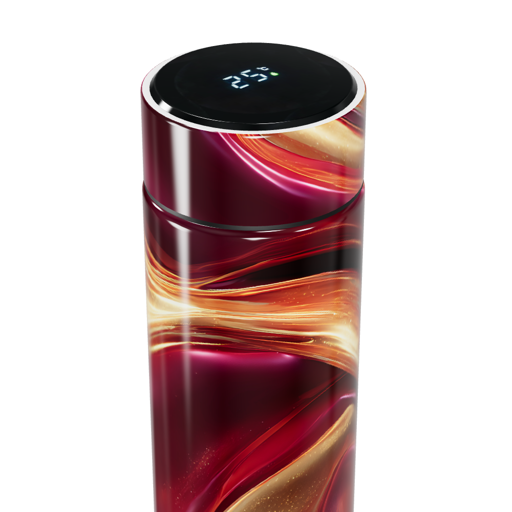 Garrafa Térmica Touch - Estampa Abstrata Colorida