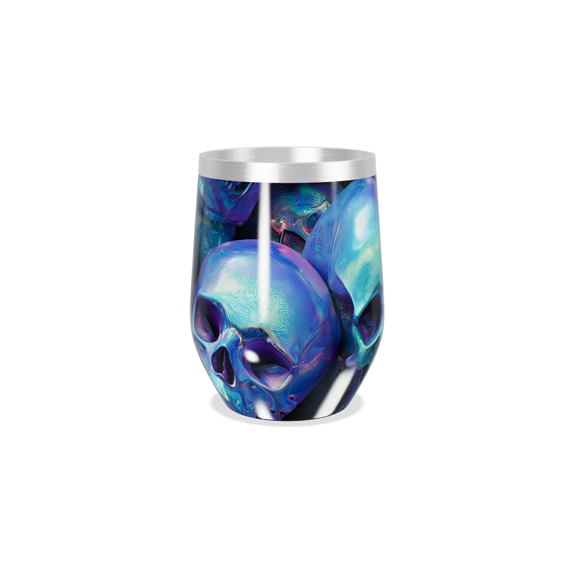 Copo Térmico Slim - Caveira Azul Inox