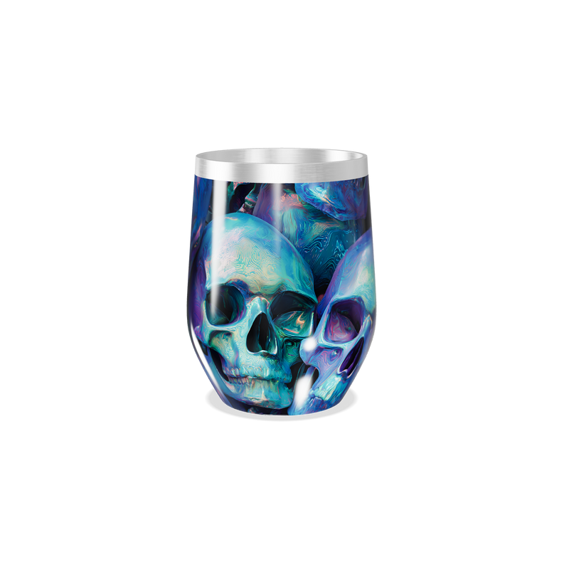 Copo Térmico Slim - Caveira Azul Inox