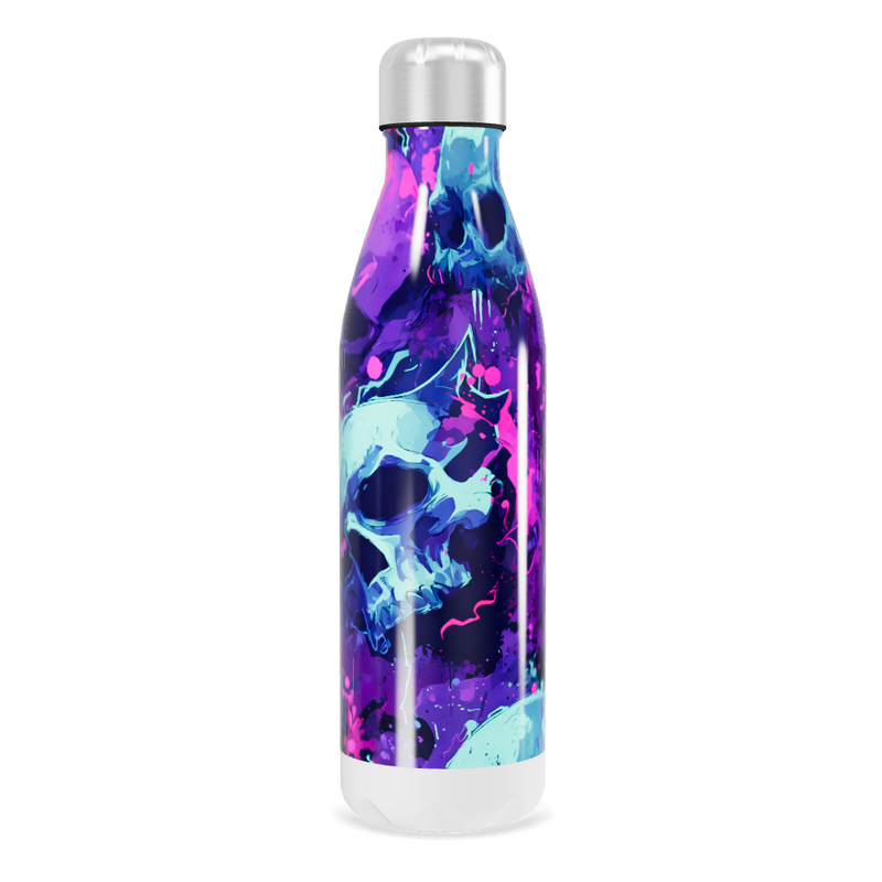 Garrafa Inox - Caveiras Coloridas