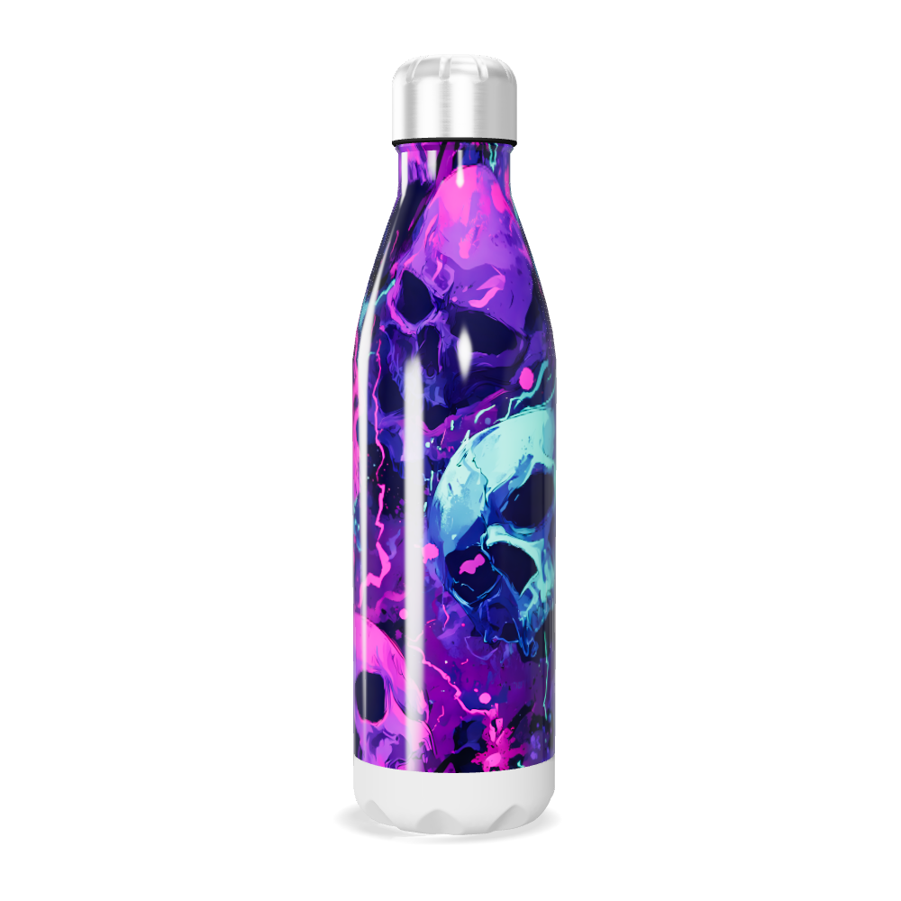 Garrafa Inox - Caveiras Coloridas