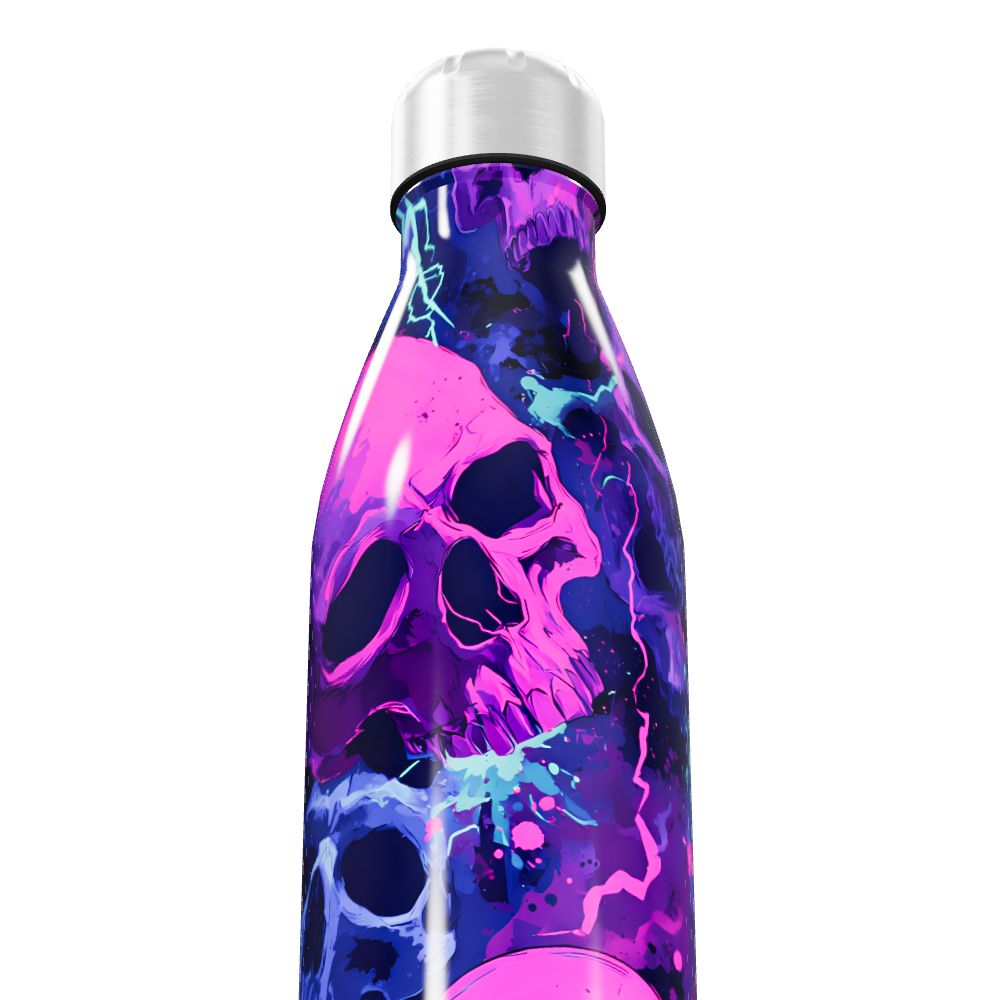 Garrafa Inox - Caveiras Coloridas