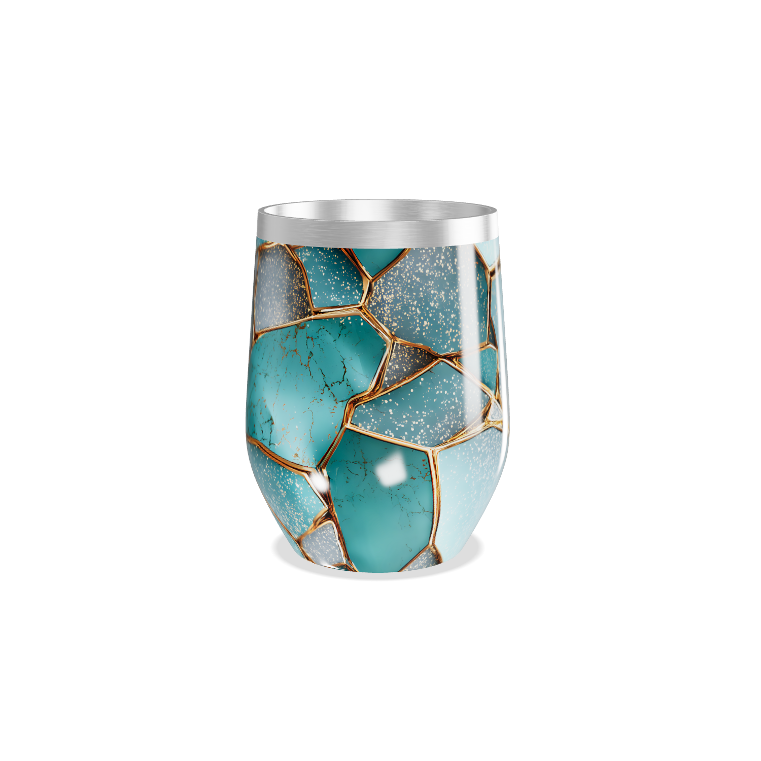 Copo Térmico Slim - Azul Vidro Quebrado