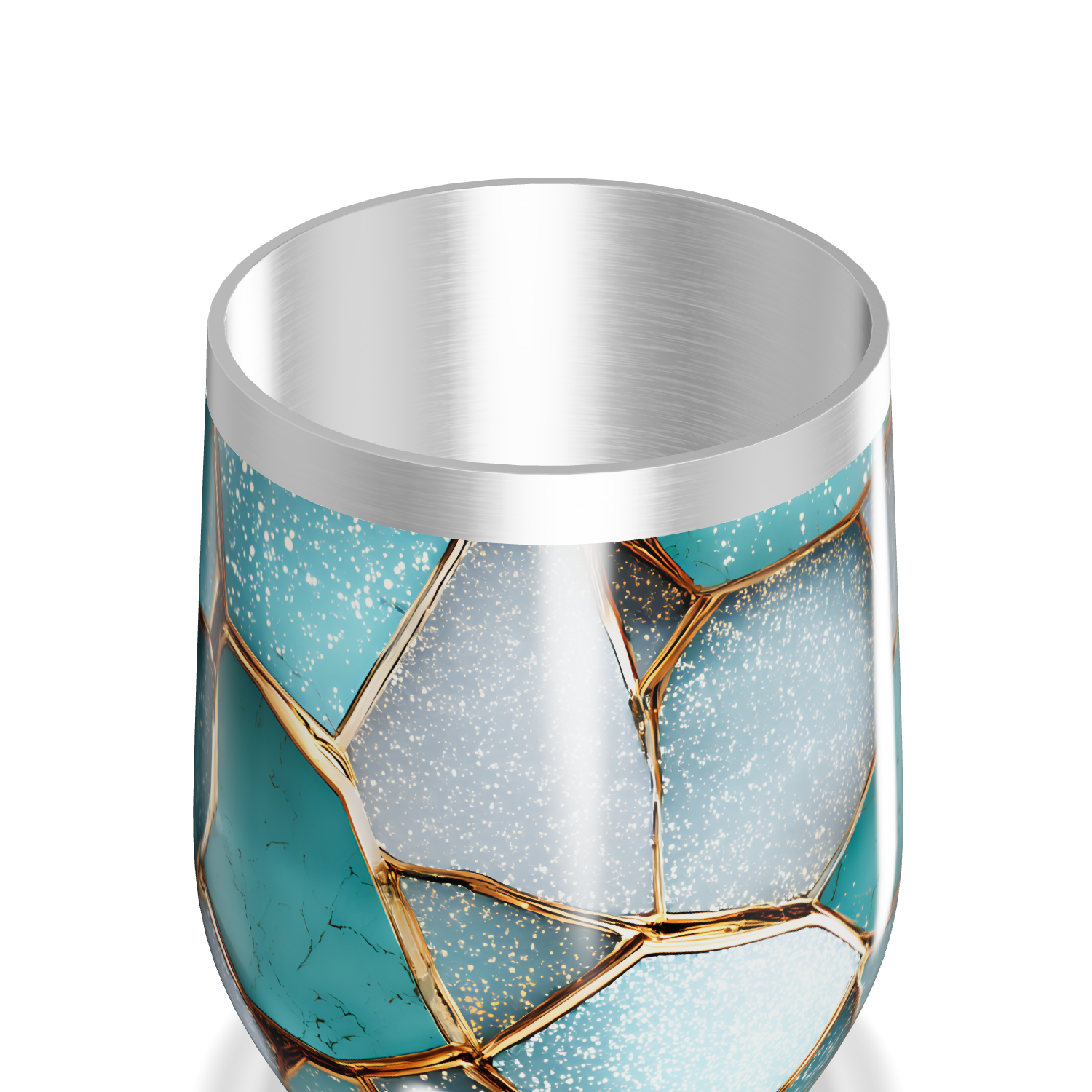 Copo Térmico Slim - Azul Vidro Quebrado