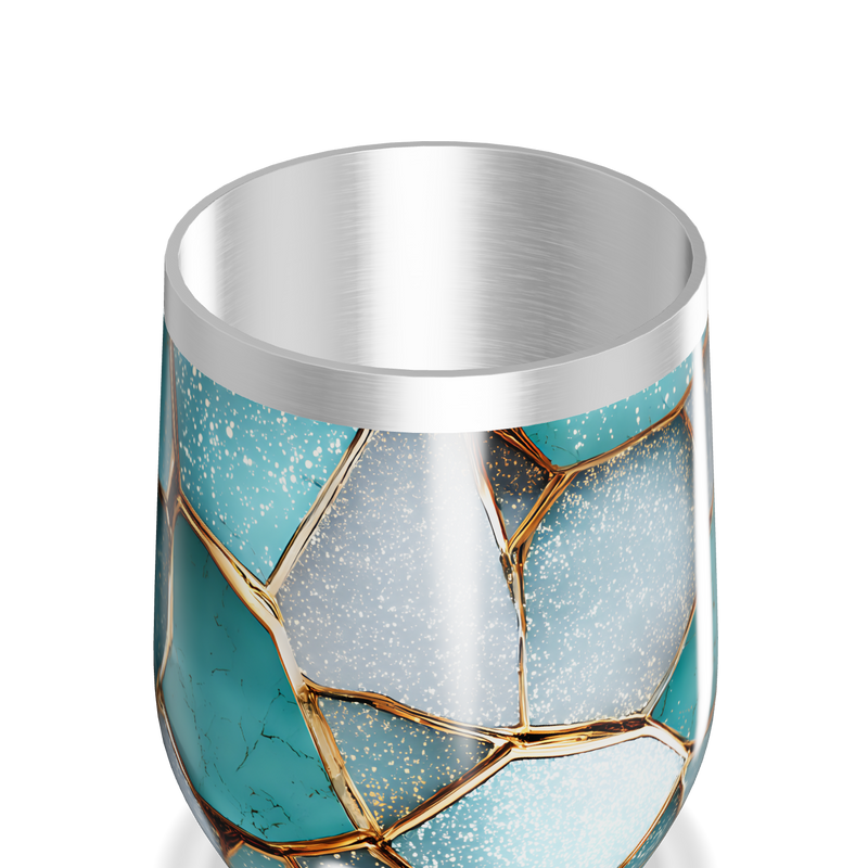 Copo Térmico Slim - Azul Vidro Quebrado