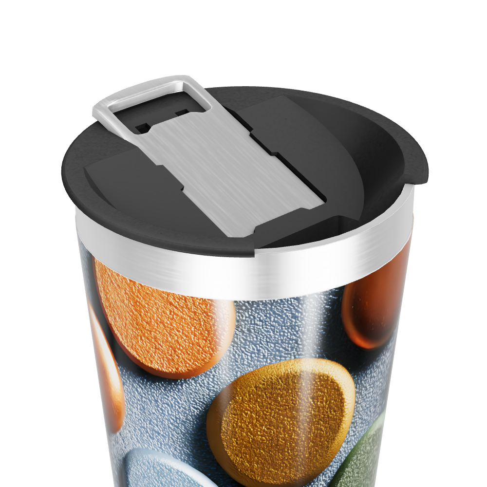 Copo Térmico - Estampa Colorida Metalizado