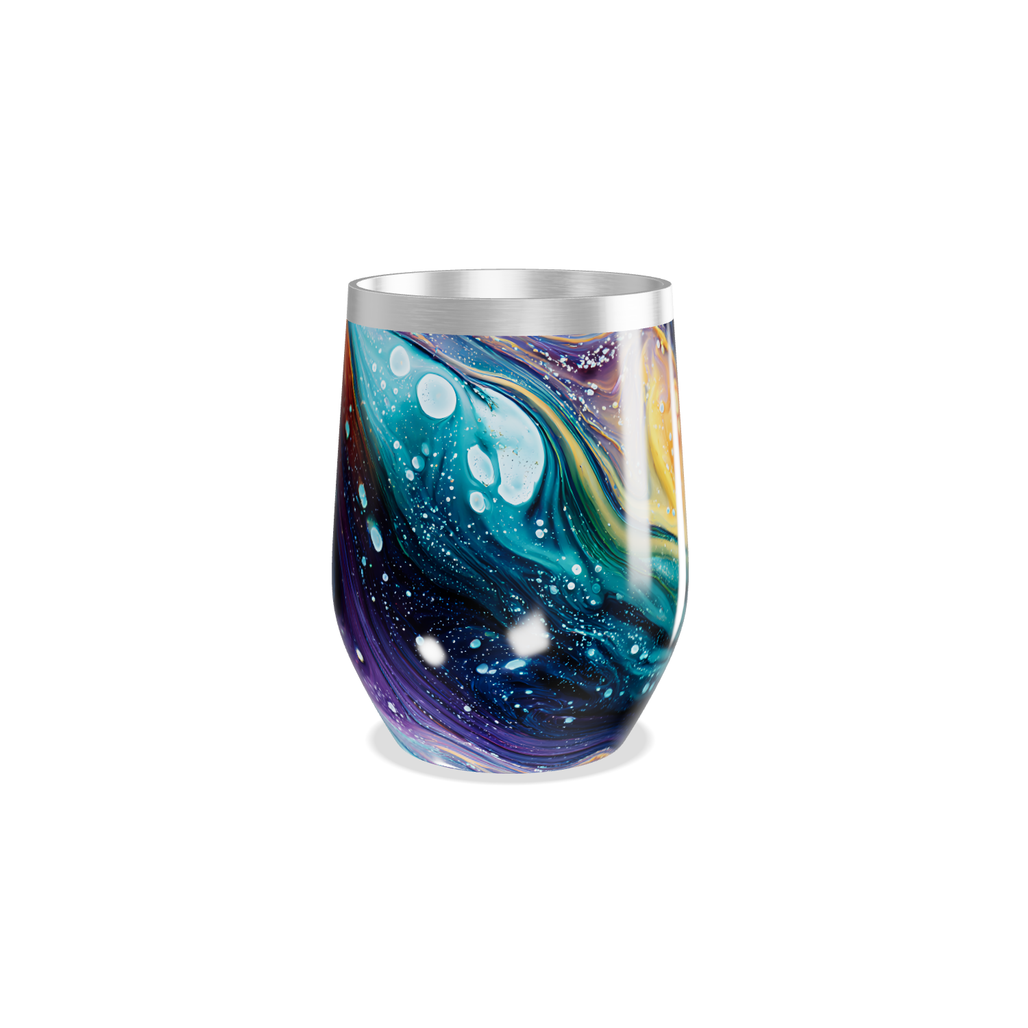 Copo Térmico Slim - Estampa Abstrata Colorida