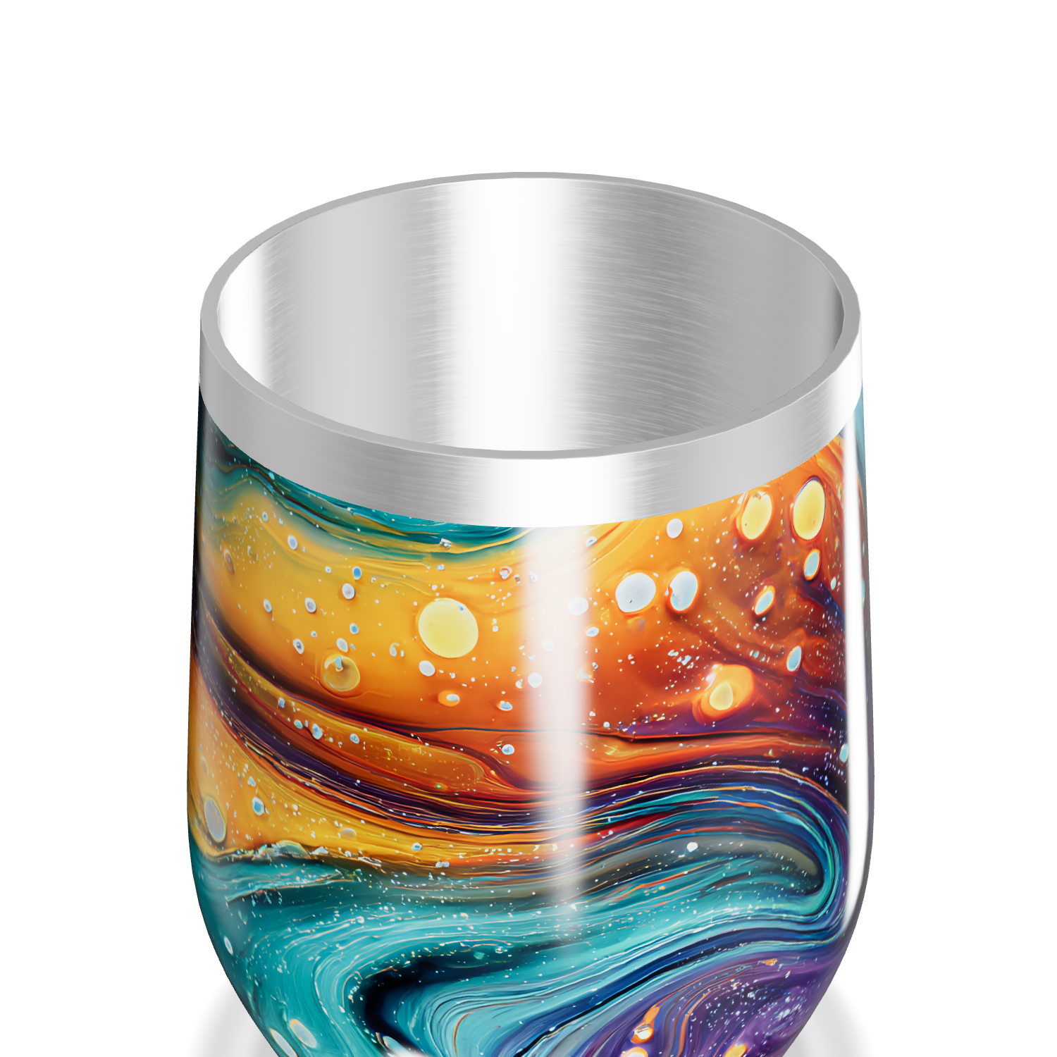 Copo Térmico Slim - Estampa Abstrata Colorida