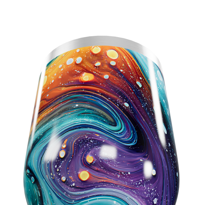 Copo Térmico Slim - Estampa Abstrata Colorida