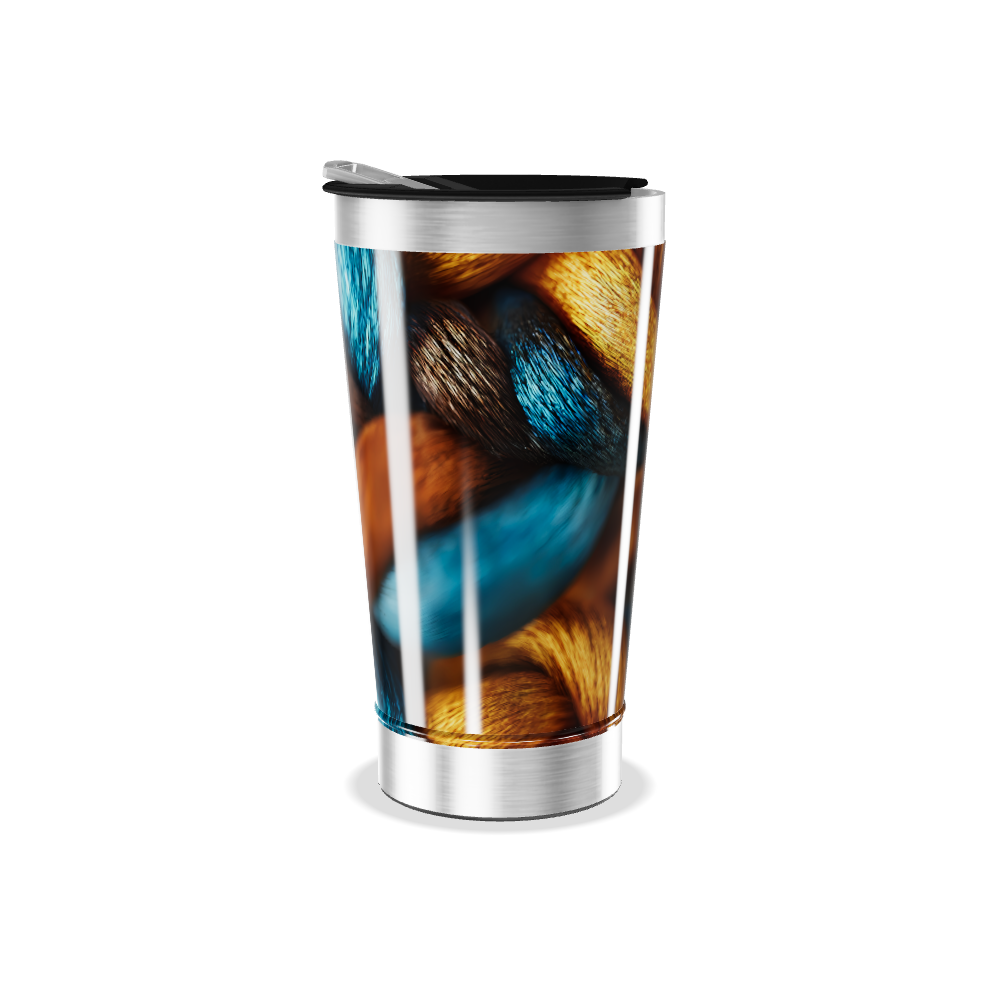 Copo Térmico - Estampa Colorida Metalizado