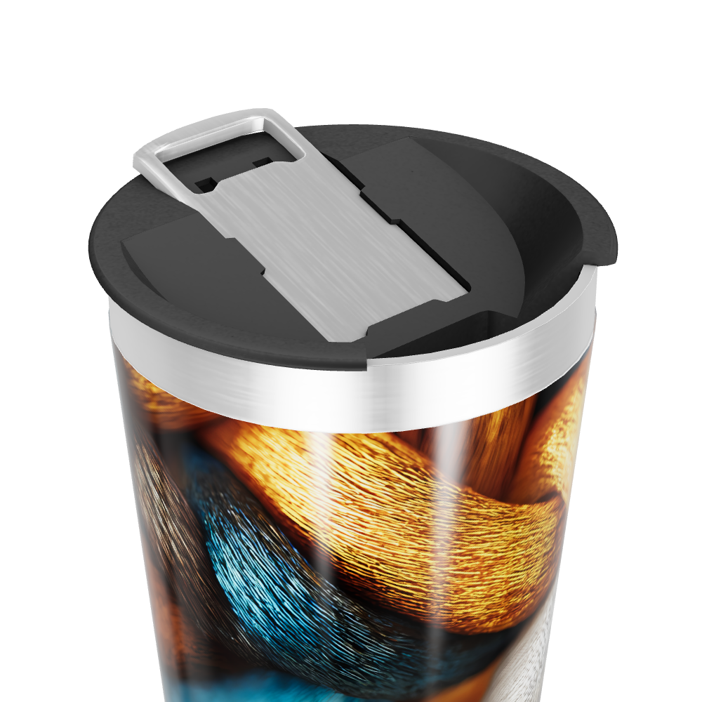 Copo Térmico - Estampa Colorida Metalizado