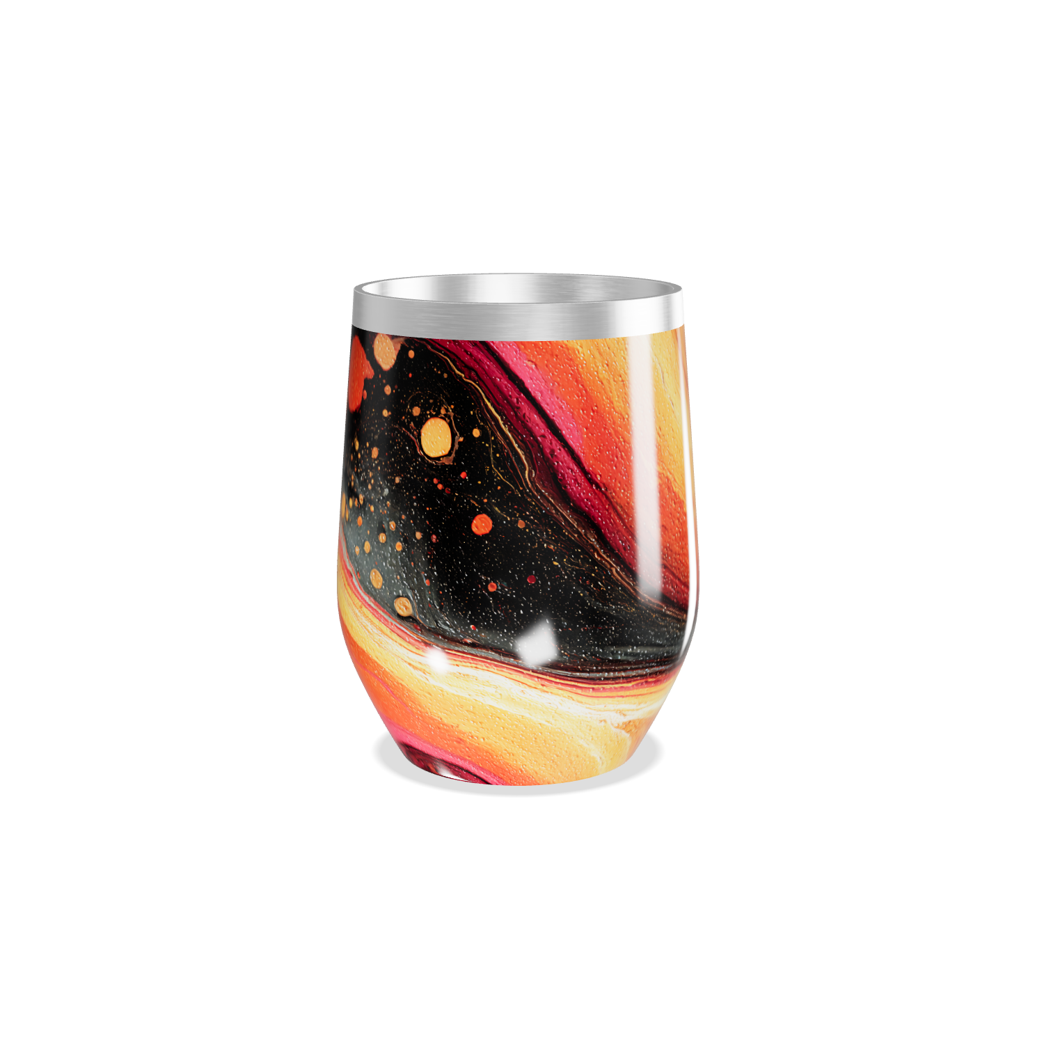 Copo Térmico Slim - Estampa Cósmica Colorida