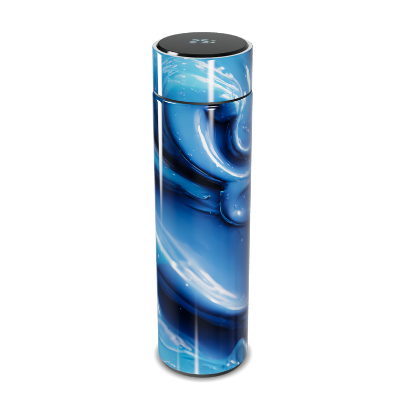 Garrafa Térmica Touch - Azul Marmorizada