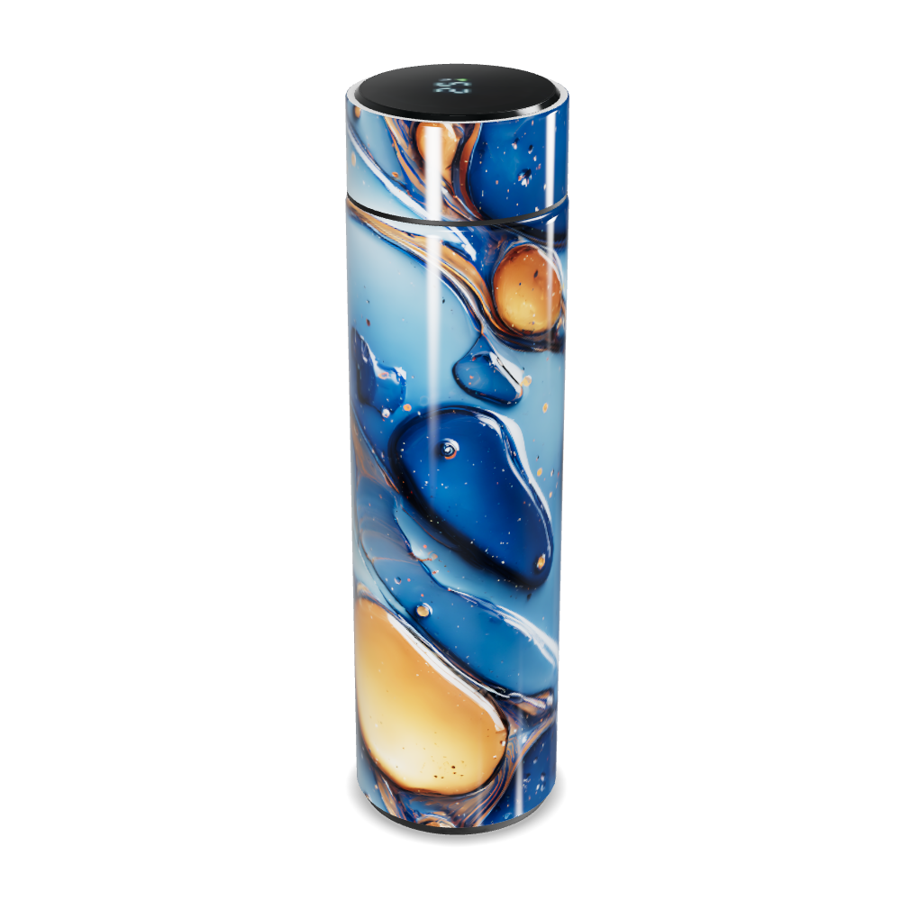 Garrafa Térmica Touch - Azul Abstrato