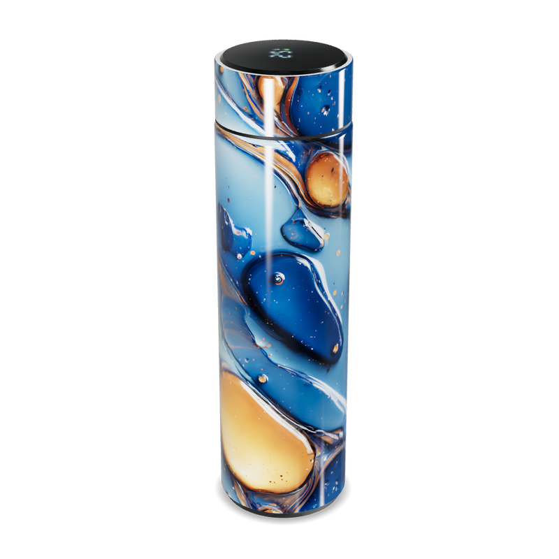 Garrafa Térmica Touch - Azul Abstrato