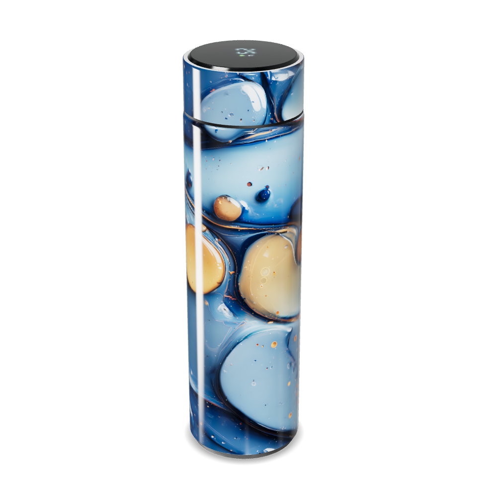 Garrafa Térmica Touch - Azul Abstrato