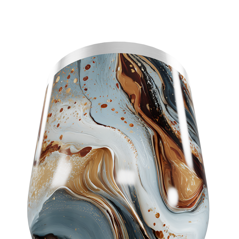 Copo Térmico Slim - Mármore Colorido Aço Inox