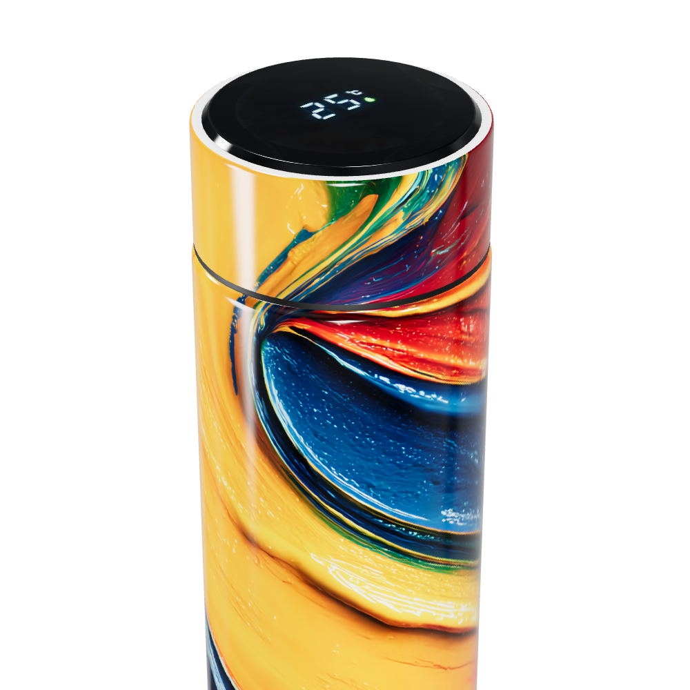 Garrafa Térmica Touch - Colorida com Display LED