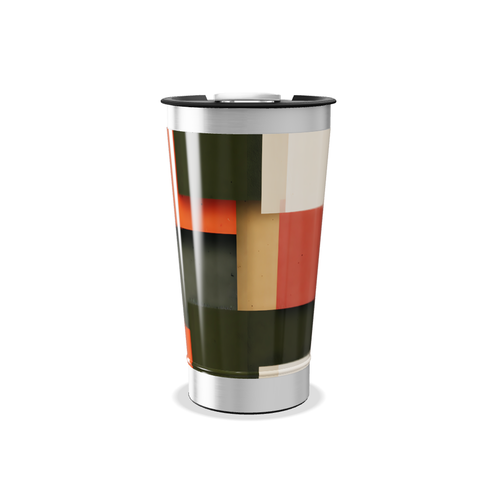 Copo Térmico - Preto com Detalhes Laranja