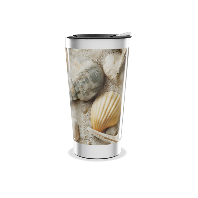 Copo Térmico - Estampa Conchas Marinhas