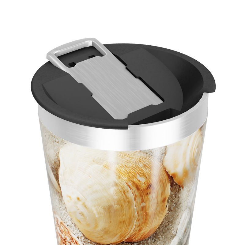 Copo Térmico - Estampa Conchas Marinhas