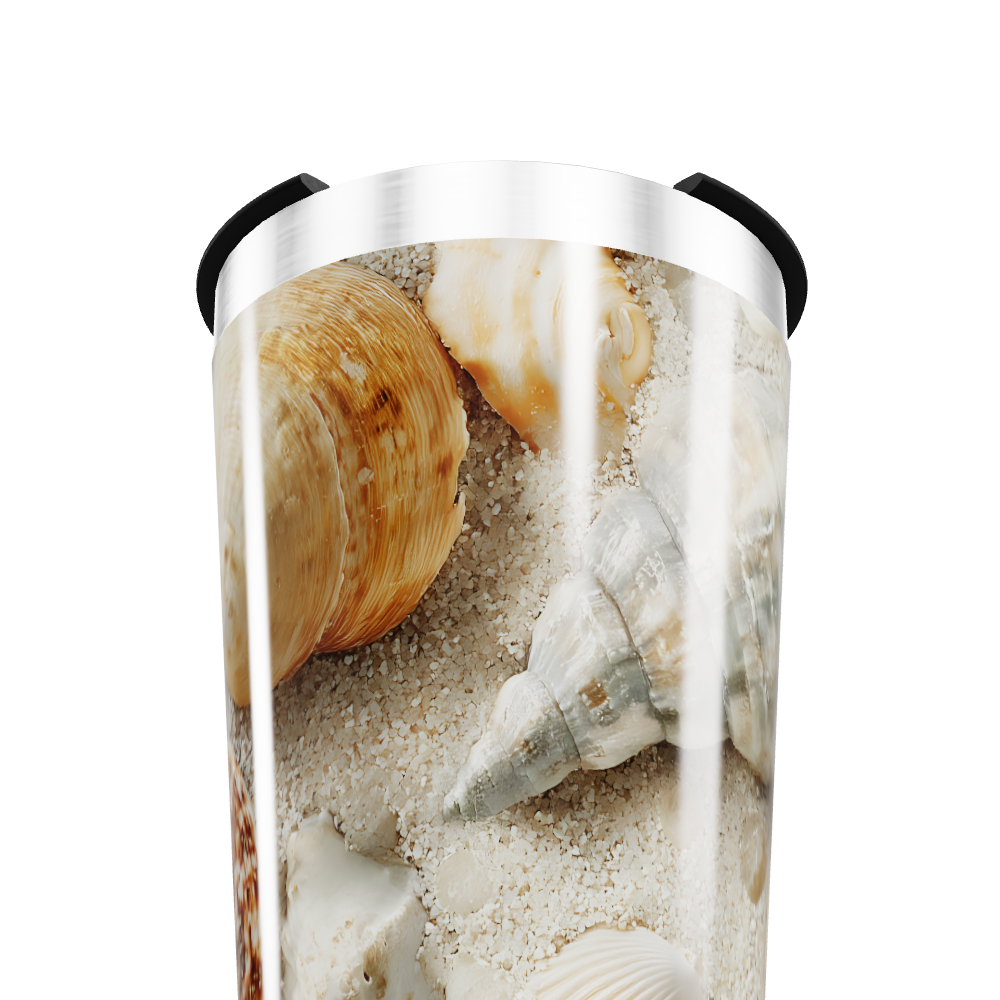Copo Térmico - Estampa Conchas Marinhas