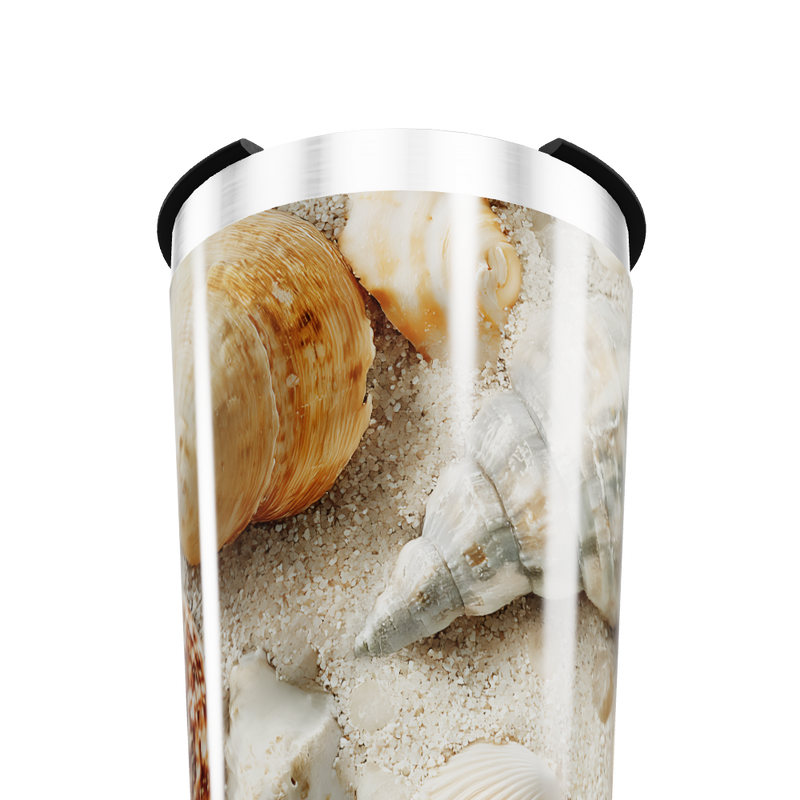 Copo Térmico - Estampa Conchas Marinhas