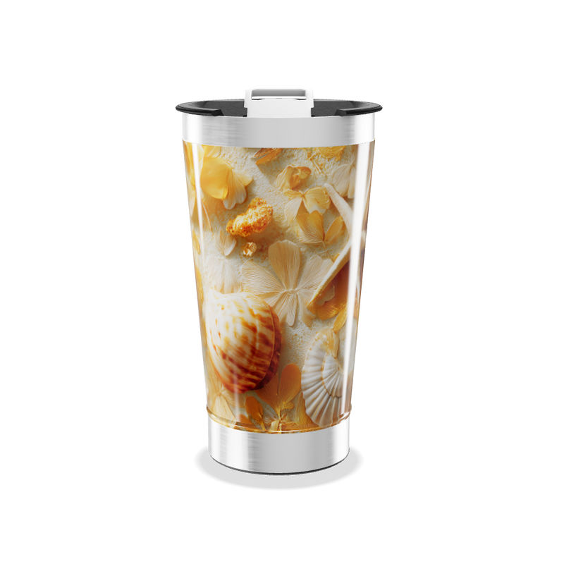 Copo Térmico - Estampa Conchas Marítimas