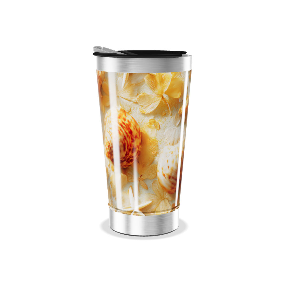 Copo Térmico - Estampa Conchas Marítimas