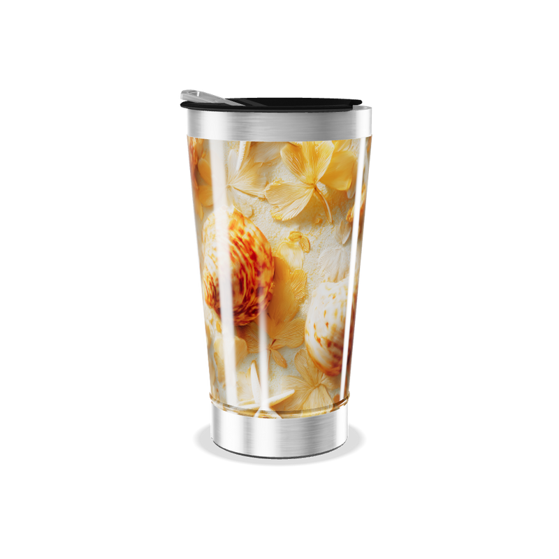 Copo Térmico - Estampa Conchas Marítimas