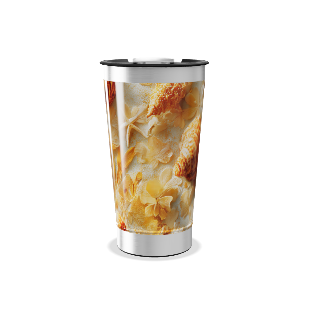 Copo Térmico - Estampa Conchas Marítimas