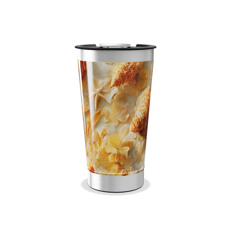 Copo Térmico - Estampa Conchas Marítimas