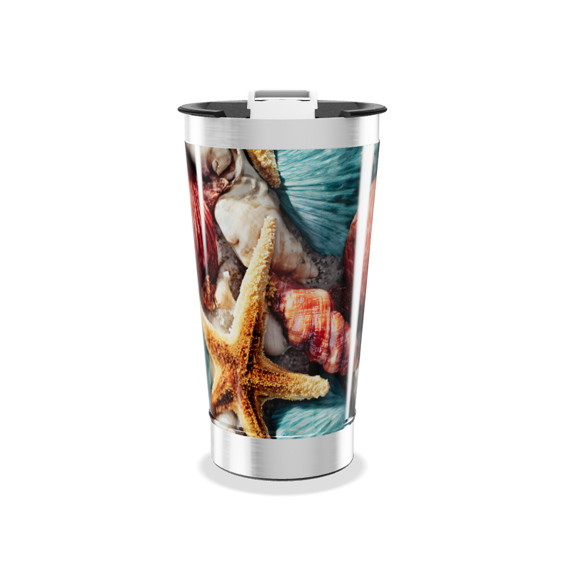 Copo Térmico - Estampa Conchas Marítimas