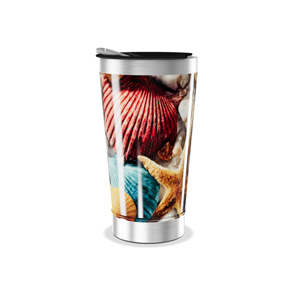 Copo Térmico - Estampa Conchas Marítimas