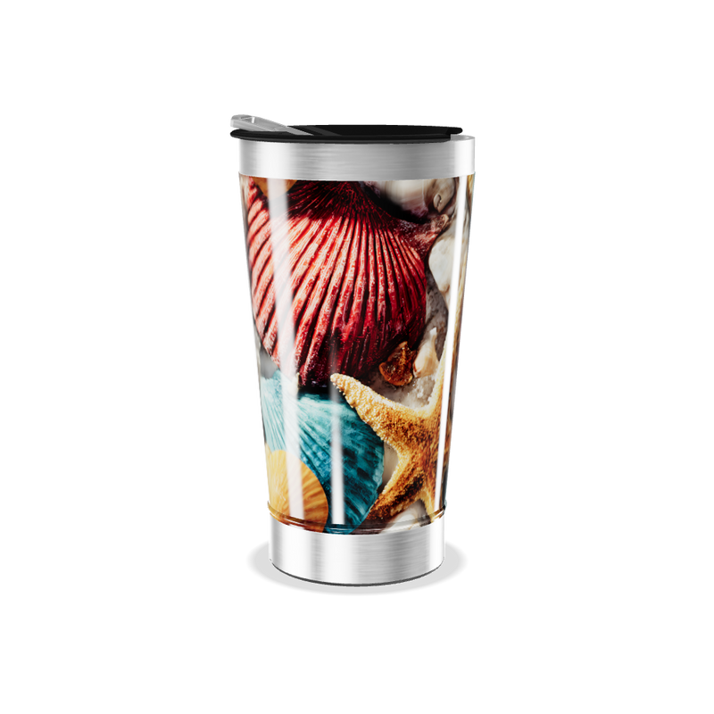 Copo Térmico - Estampa Conchas Marítimas