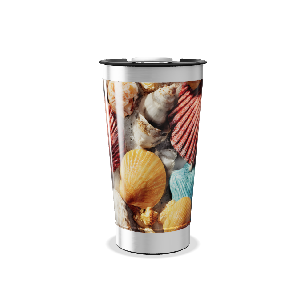 Copo Térmico - Estampa Conchas Marítimas