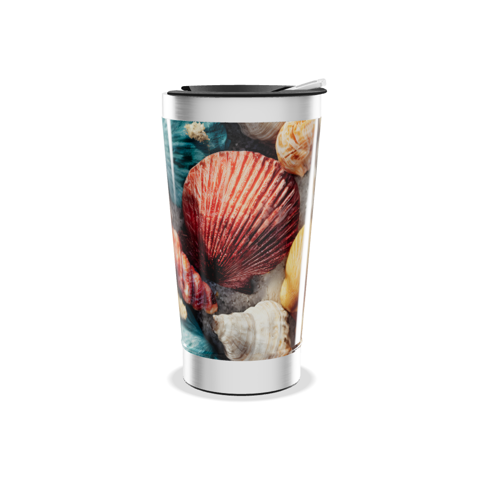 Copo Térmico - Estampa Conchas Marítimas