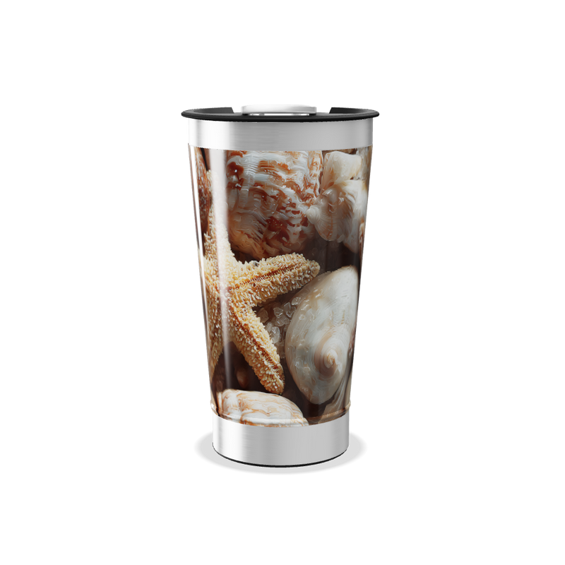 Copo Térmico - Estampa Conchas Oceânicas