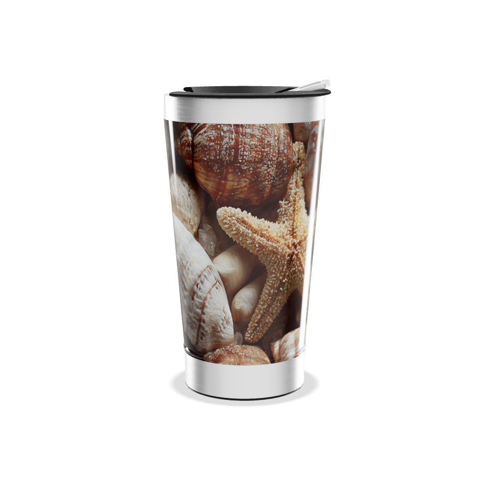 Copo Térmico - Estampa Conchas Oceânicas