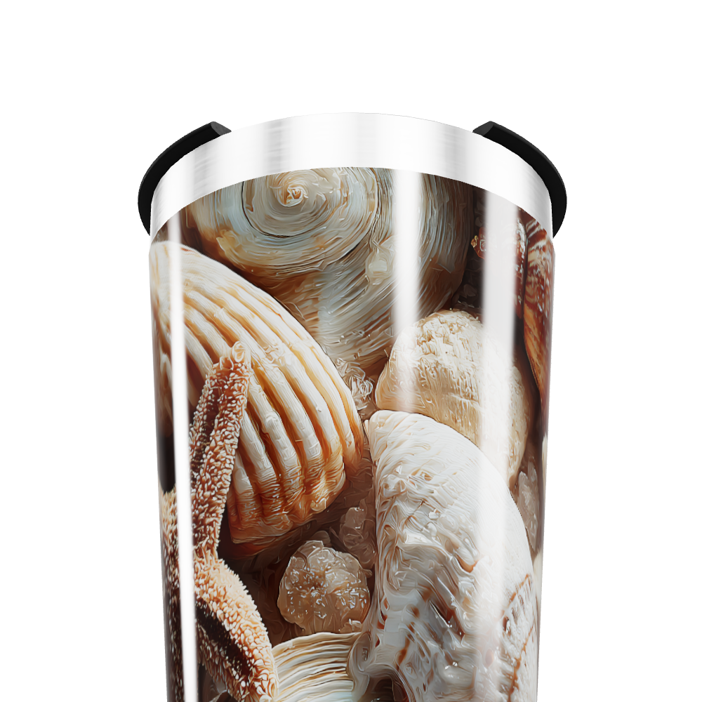 Copo Térmico - Estampa Conchas Oceânicas