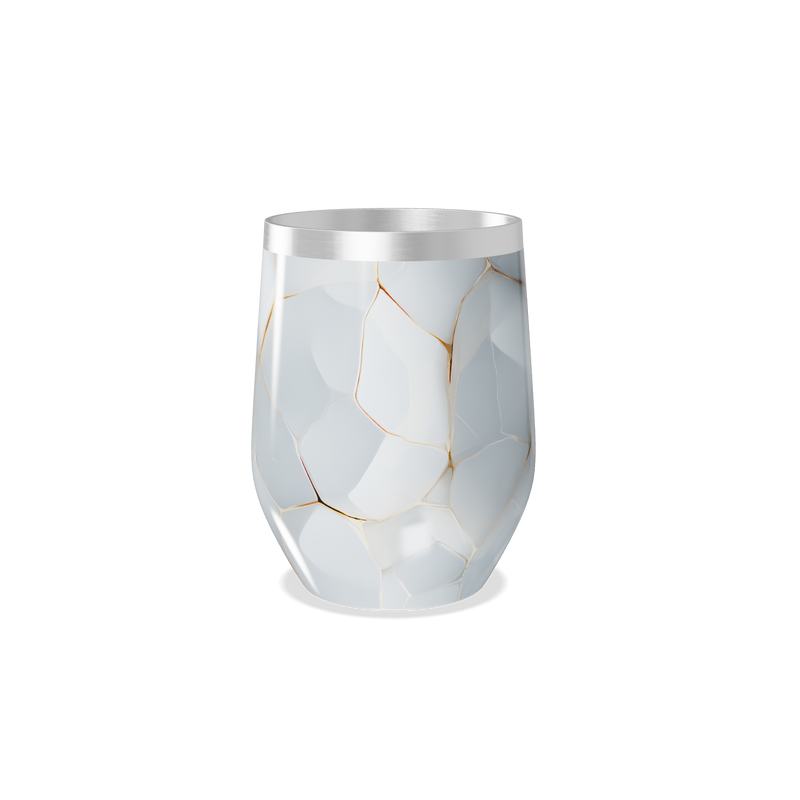 Copo Térmico Slim - Marmorizado Branco