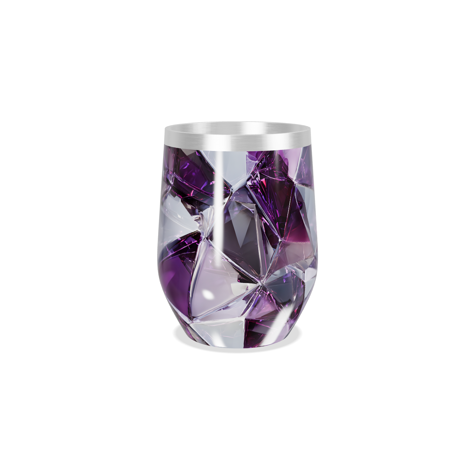 Copo Térmico Slim - Roxo Cristal Facetado