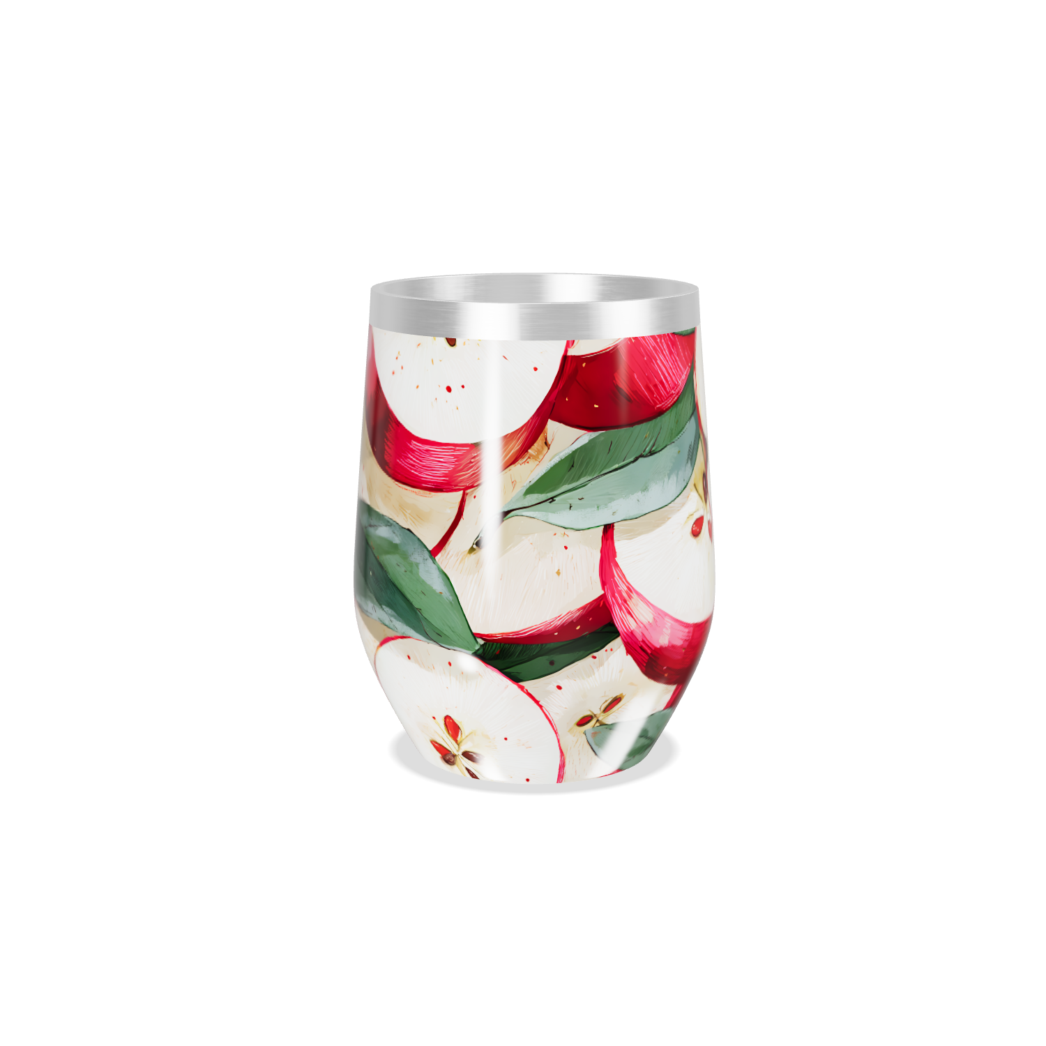 Copo Térmico Slim - Estampa de Maçãs Coloridas