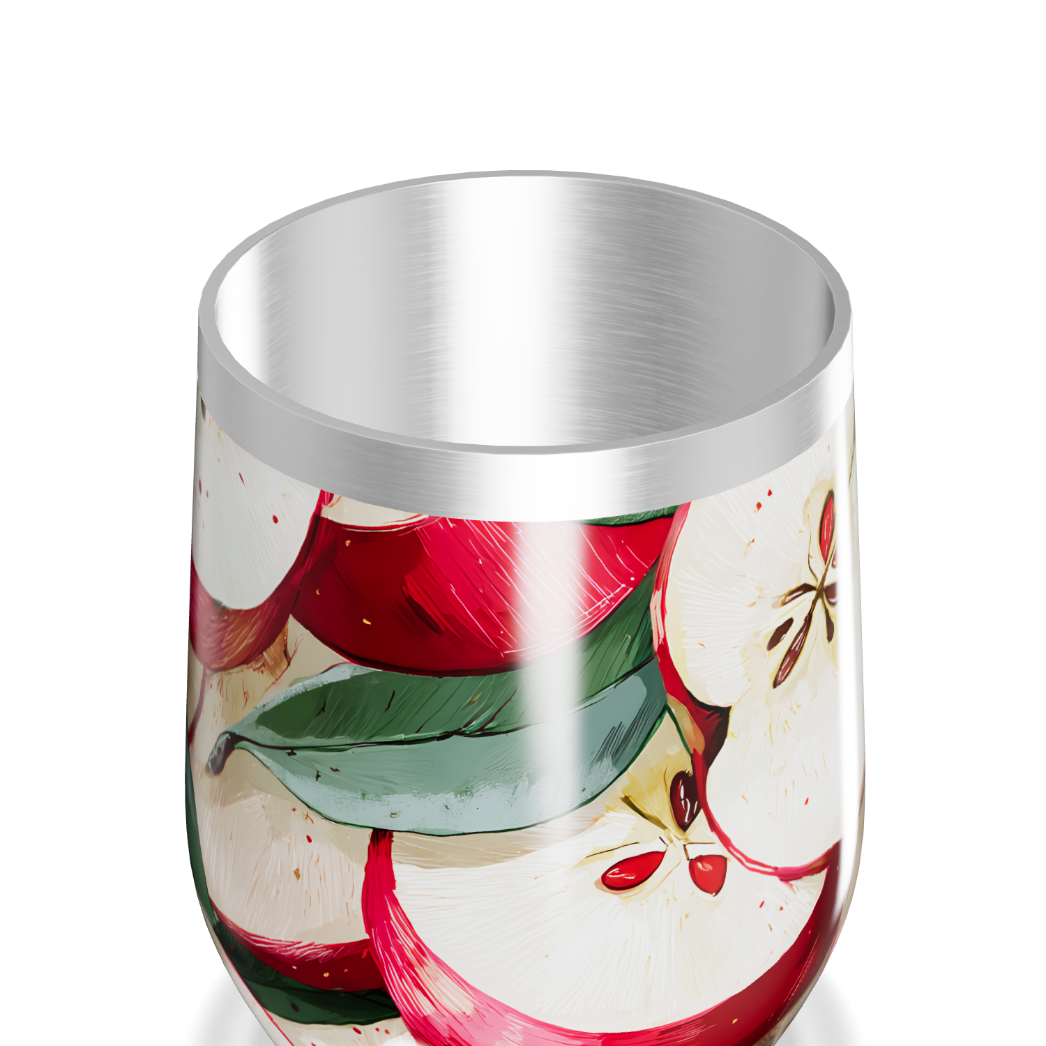 Copo Térmico Slim - Estampa de Maçãs Coloridas