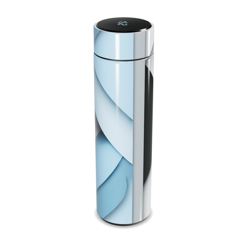 Garrafa Térmica Touch - Inox Digital Branca