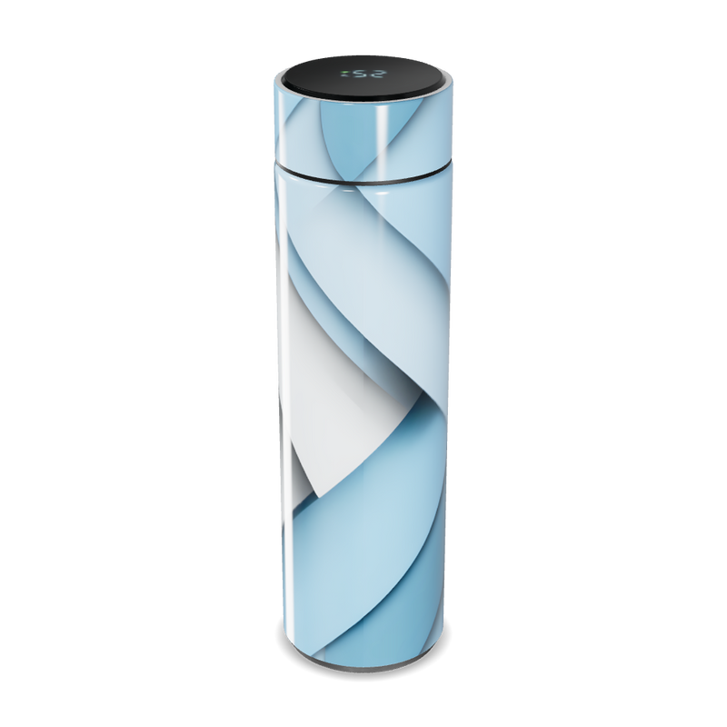 Garrafa Térmica Touch - Inox Digital Branca