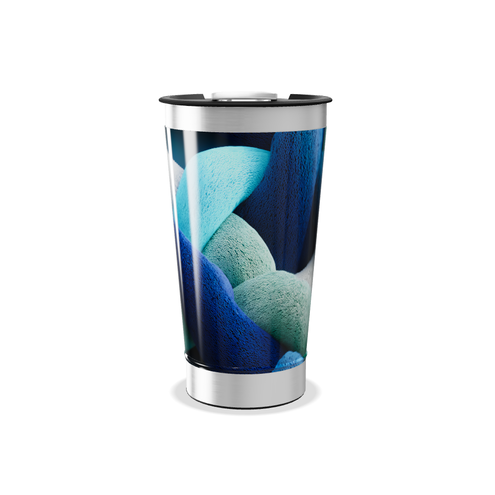 Copo Térmico - Estampa Azul Trançada