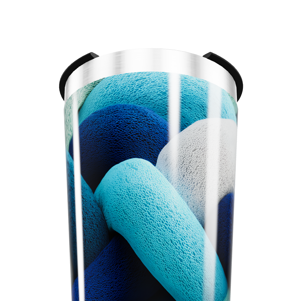 Copo Térmico - Estampa Azul Trançada