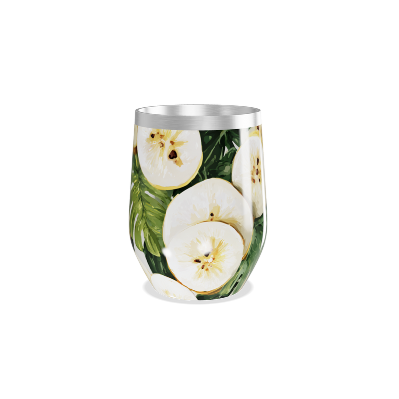 Copo Térmico Slim - Floral Tropical Aço Inox