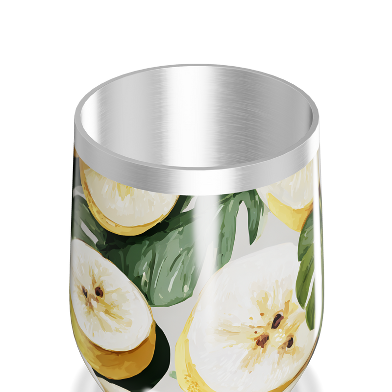 Copo Térmico Slim - Floral Tropical Aço Inox